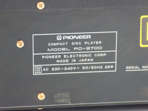 Pioneer PD-9700 CD Player